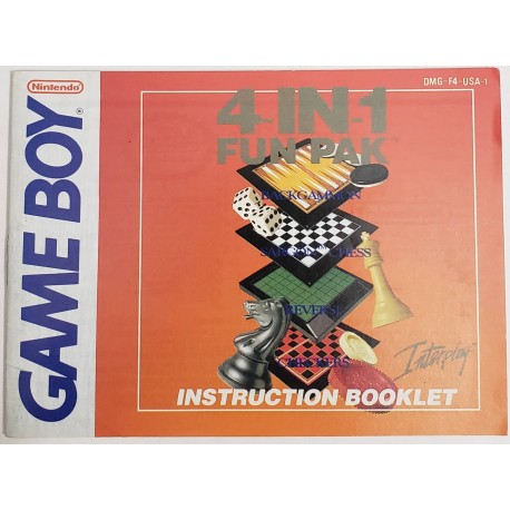 4 in 1 Fun Pak (Nintendo Game Boy, 1992)