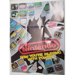 NES 1989 Playing with Power poster 15.5X11.5