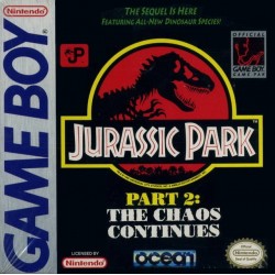 Jurassic Park Part 2 The Chaos Continues (Nintendo Game Boy, 1994)