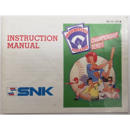 Little League Baseball (Nintendo, 1990)