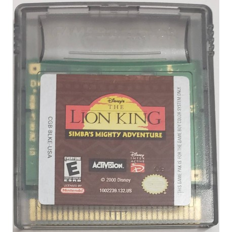 Lion King Simbas Mighty Adventure (Nintendo Game Boy Color, 2000)