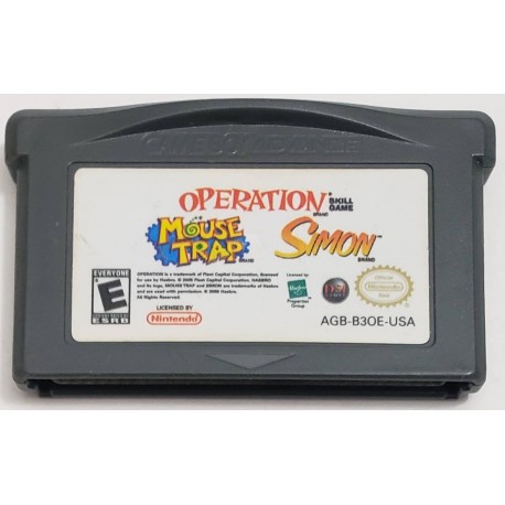 Mousetrap / Operation / Simon (Nintendo Game Boy Advance, 2005)