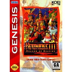 Romance of the Three Kingdoms III: Dragon of Destiny (Genesis, 1993)