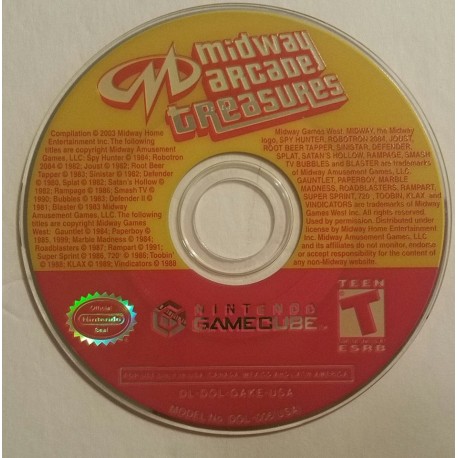 Midway Arcade Treasures (Nintendo GameCube, 2003)