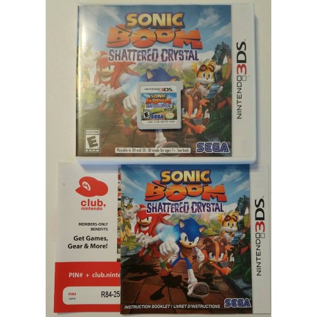 Sonic Boom: Shattered Crystal (Nintendo 3DS, 2014) 