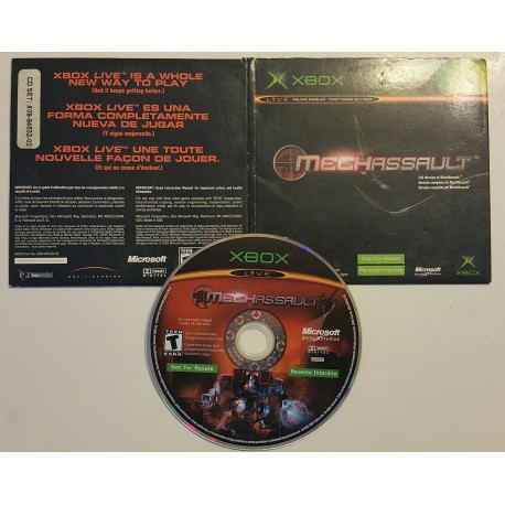 MechAssault (Xbox, 2002) Not For Resale