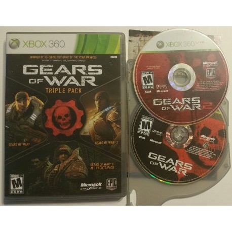  Gears of War Triple Pack - Xbox 360 (Bundle) : Video Games