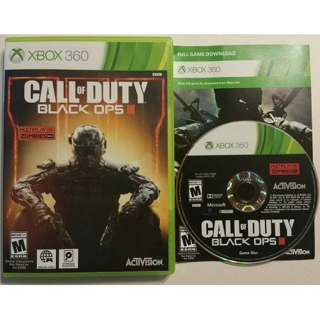 Call of Duty Black Ops III (Microsoft Xbox 360, 2015) 