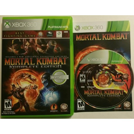 Mortal Kombat Microsoft Xbox 360 Complete 