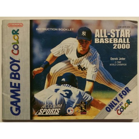 All-Star Baseball 2000 (Nintendo Game Boy Color, 1999)