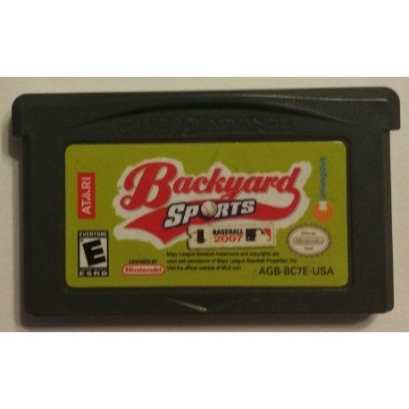 Backyard Sports: Baseball 2007 (Nintendo Game Boy Advance, 2006)