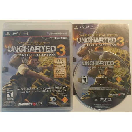 Uncharted 3: Drake's Deception Game of the Year Edition (Sony Playstation 3, 2012)