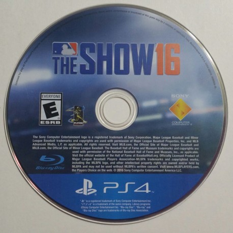 MLB The Show 16 (Sony PlayStation 4, 2016)